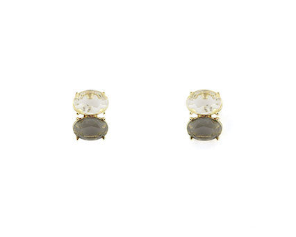 Ulla Smokey & Clear Earrings