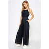 Reputation Contract Stitch Halter Back Tie Jumpsuit