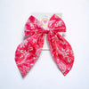 Cora Block Print Butterfly Tail Bow