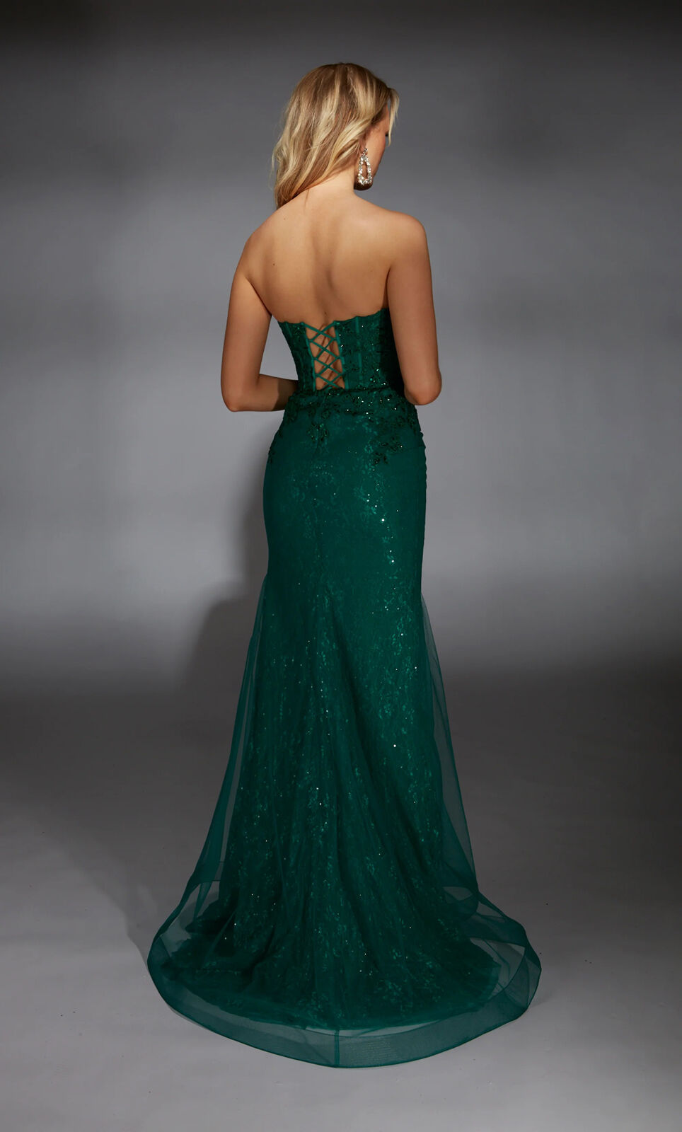 Pine Strapless Laceup Gown | AP-61793