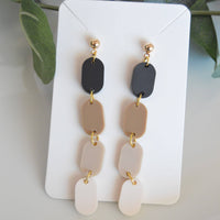 Ombré Oval Stack Earrings