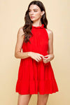 Cherry Tiered Mini Dress
