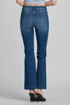 Dark Mid-Rise Flare Jean