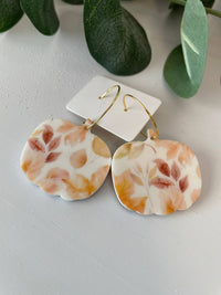 Pumpkin Leaf Earrings