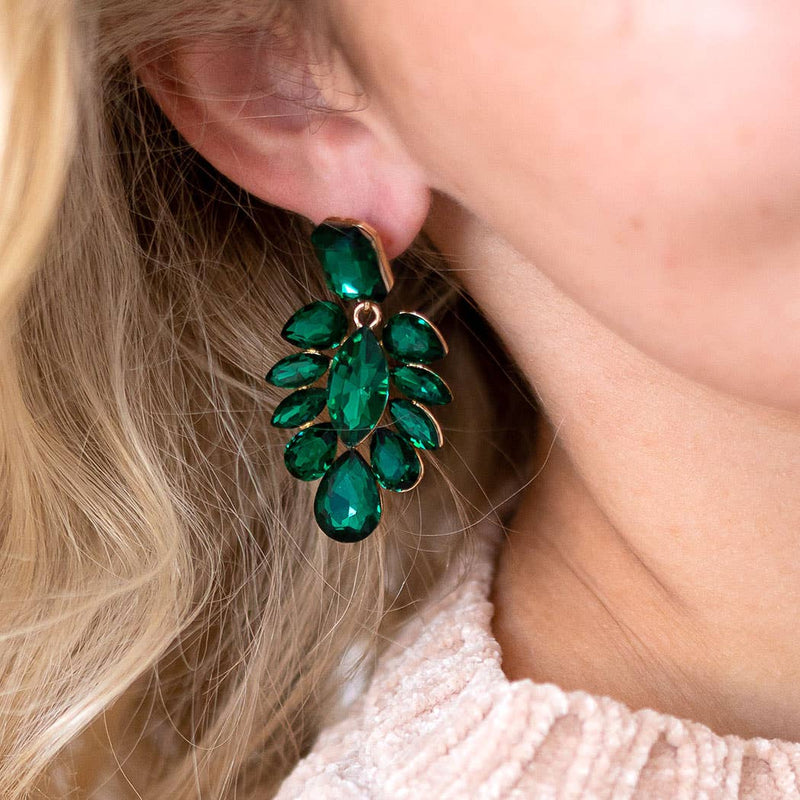 Green Showstopper Earrings