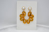 Gold Leaf Acrylic Earrings