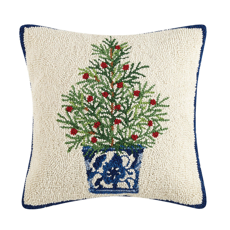 Holiday Chinoiserie Tree Hook Pillow