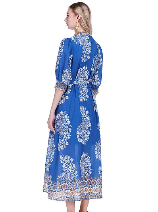 Indigo Oasis Maxi Dress