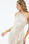 Eileen One Shoulder Ruffled Dress