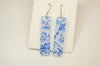 Blue & White Drop Earrings