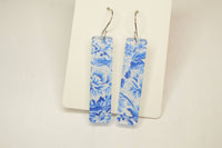 Blue & White Drop Earrings