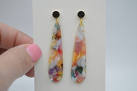 Colorful Tortoiseshell Earrings