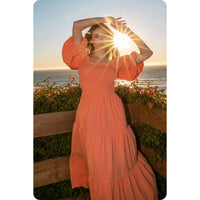 Apricot Maxi Dress