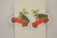 Christmas Truck Earrings