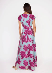 Olivia Gown in Berry Peony Organza