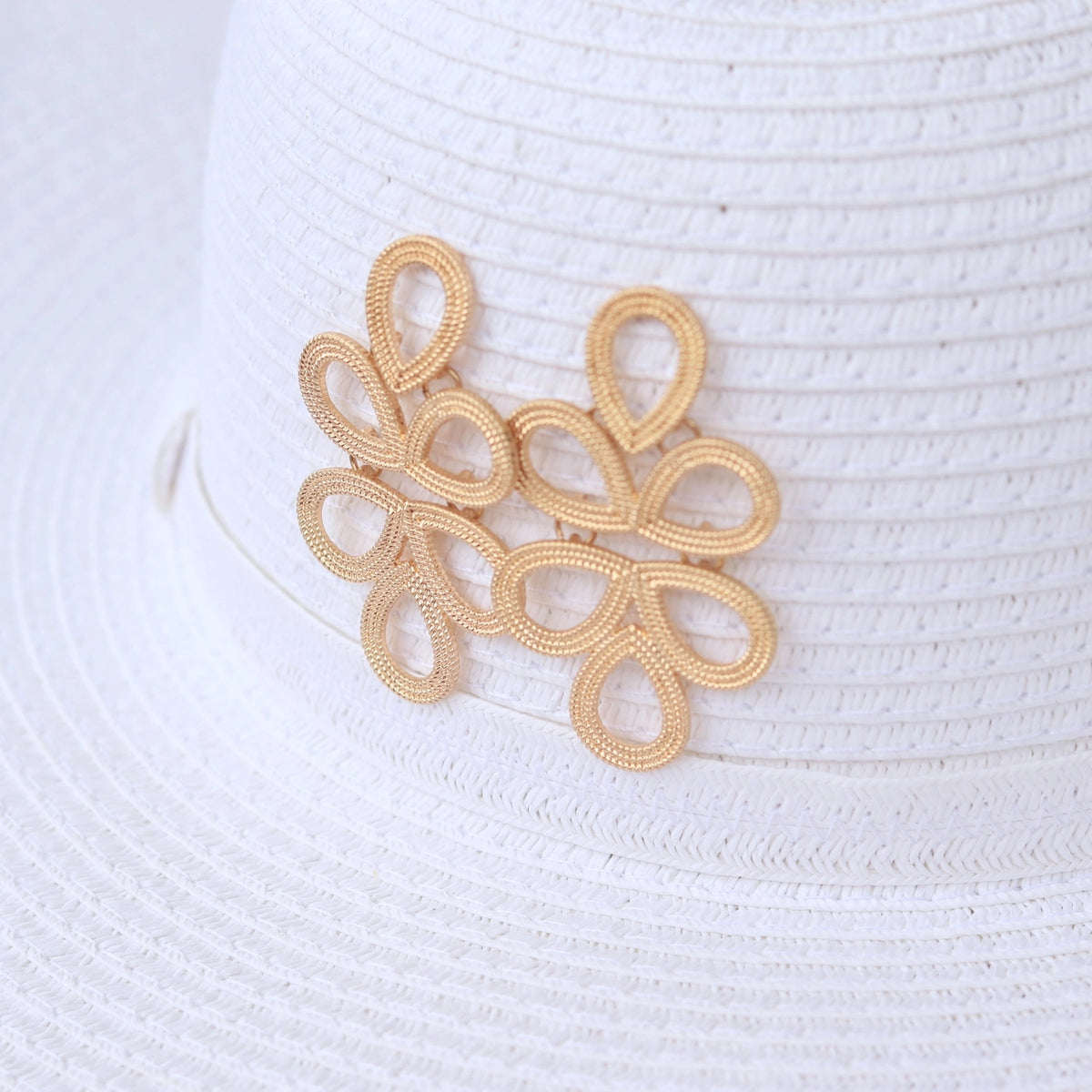 Gold Plaza Loop Earrings