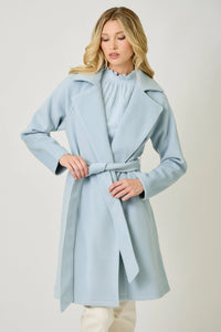 Blue Breeze Lapel Coat