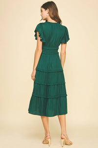 Ellison Midi Dress - Emerald