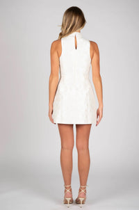 White Jacquard Darcy Dress