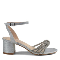 Libra Silver Block Glitter Heel