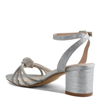 Libra Silver Block Glitter Heel