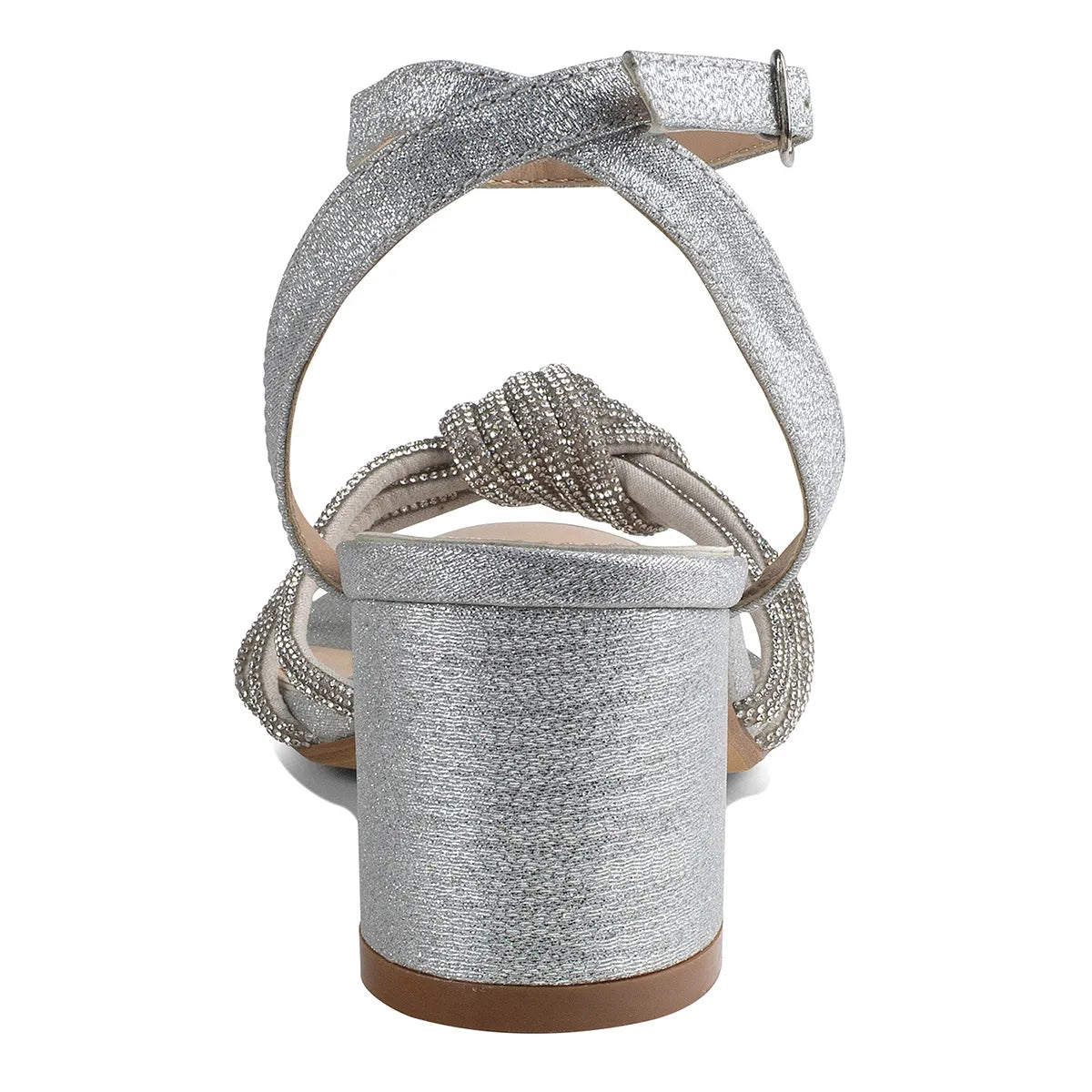 Libra Silver Block Glitter Heel