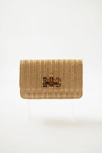 Gold Woven Lilly Clutch