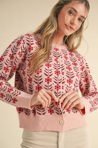 Floral Knit Cardigan