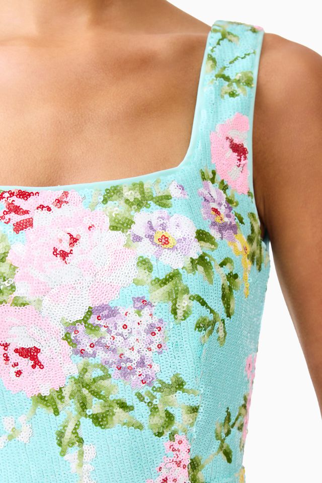 Emmeline Square Neck Midi Dress