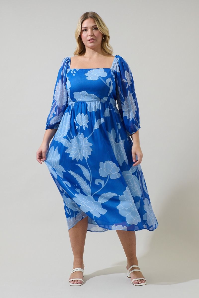Seabloom Amaretto Midi Dress