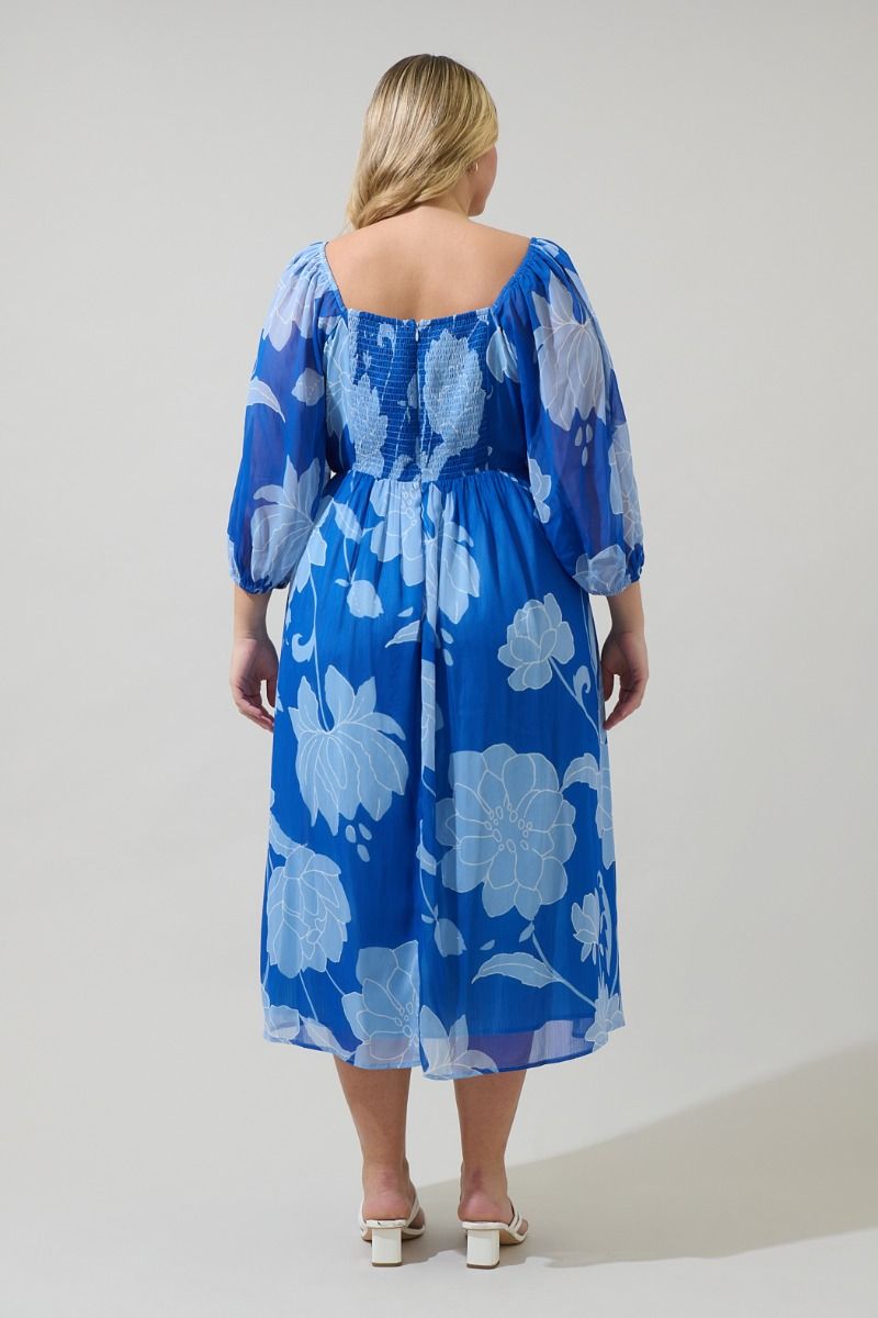 Seabloom Amaretto Midi Dress