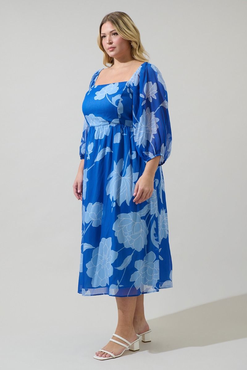 Seabloom Amaretto Midi Dress