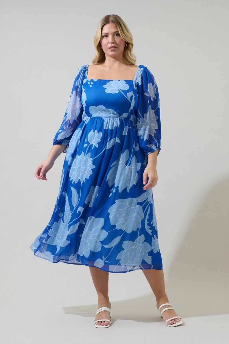 Seabloom Amaretto Midi Dress