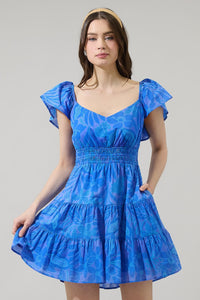 Ellis Floral Tiered Mini Dress