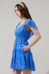 Ellis Floral Tiered Mini Dress