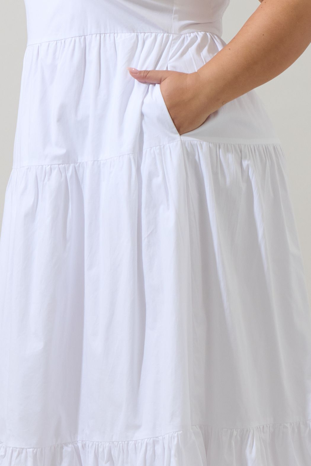Brynley White Midi Dress