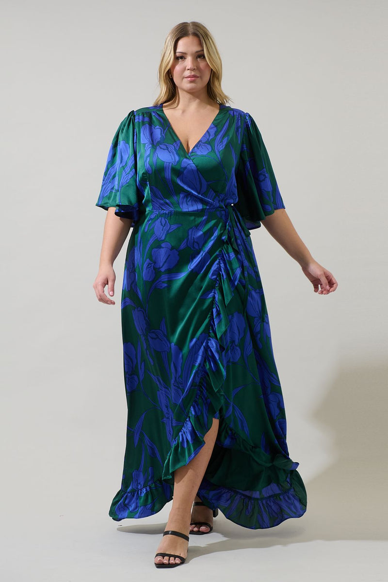 Abelia High-Low Wrap Dress