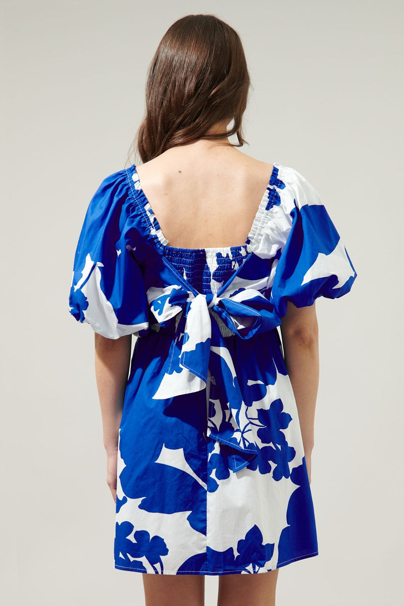 Yardley Floral Marion Puff Sleeve Babydoll Mini Dress Betty & Jane